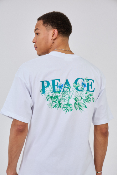 Großhändler Aarhon - PEACE bedrucktes T-Shirt