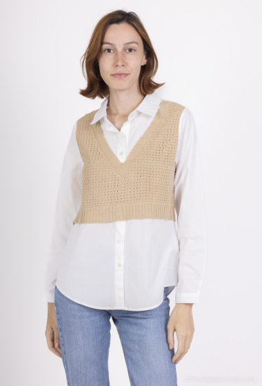 Großhändler AC BELLE - Shirt mit integriertem Pullover