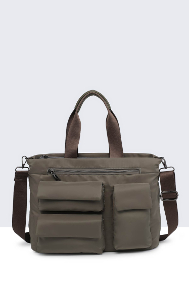 Großhändler A&E - 28678-BV Satchel-Handtasche aus wasserdichtem Nylon-Canvas