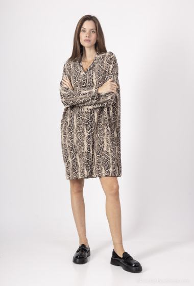 Wholesaler Amy&Clo - Snake print tunic shirt