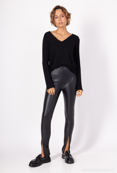 Wholesaler Amy&Clo - Legging in imitation leather