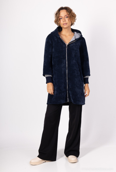 Wholesaler Amy&Clo - Corduroy coat with hood