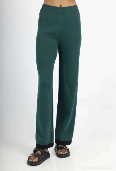 Wholesaler Amy&Clo - Knitted pants with contrasting bands