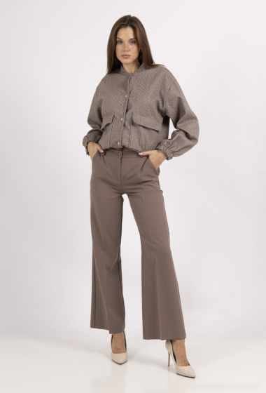 Wholesaler Amy&Clo - Classic wide-leg suit-style trousers