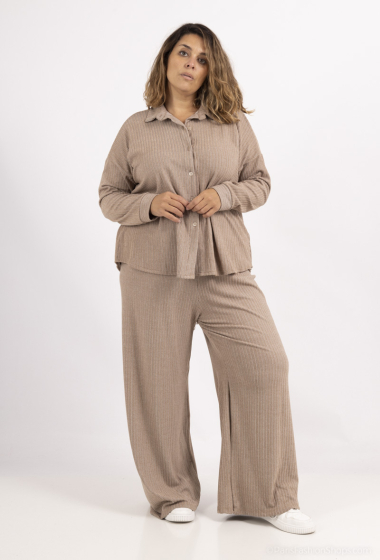 Wholesaler Amy&Clo - PLUS SIZE comfortable shirt and pants set