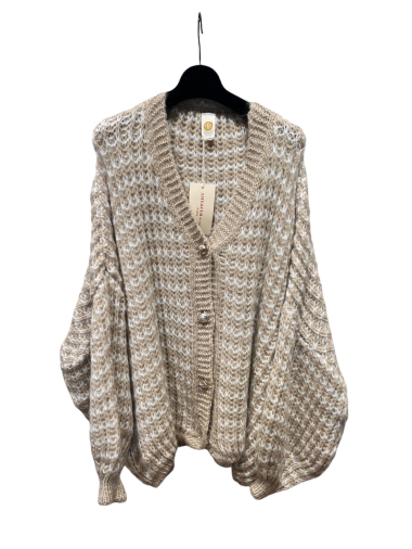 Wholesaler Amy&Clo - Mohair vest with gold buttons