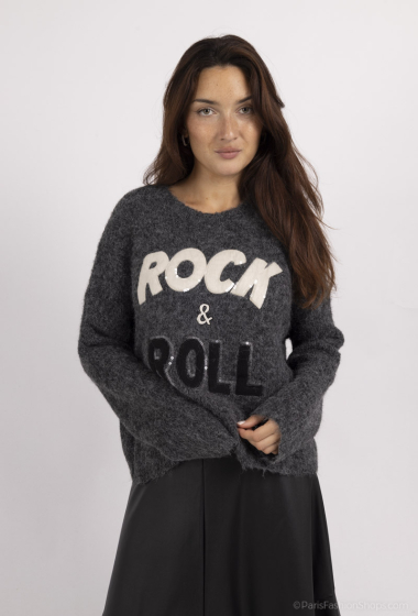 Mayorista Amy&Clo - Jersey cuello redondo “ROCK n ROLL”