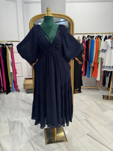 Mayorista ANATA PARIS - VESTIDO LARGO ESPALDA CON ARANURAS