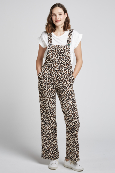 Wholesaler Andy & Lucy - Leopard corduroy overalls