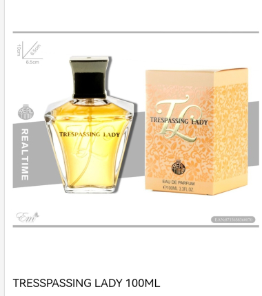 Mayorista ANNE LOU'S - Perfume Trespassing Lady para mujer.