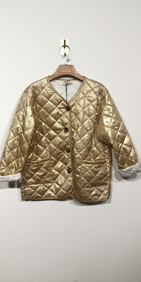 Mayorista ANNE LOU'S - CHAQUETA BRILLANTE + BOLSILLO