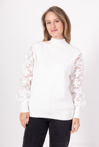 Wholesaler Atelier de Mila - LACE ROLL NECK SWEATER