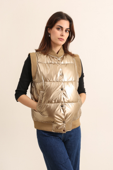 Wholesaler Attrait Paris - Short reversible teddy jacket