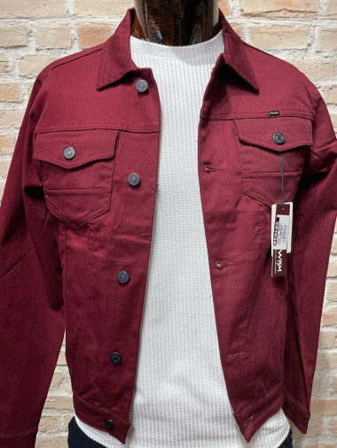 Wholesaler BARON PRESTIGE 1983 - Weillam burgundy red cotton jacket