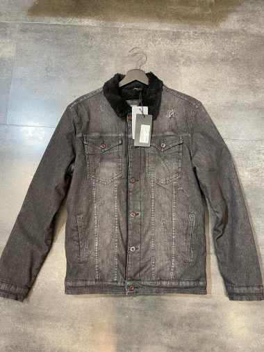 Wholesaler BARON PRESTIGE 1983 - Denim jacket with collar