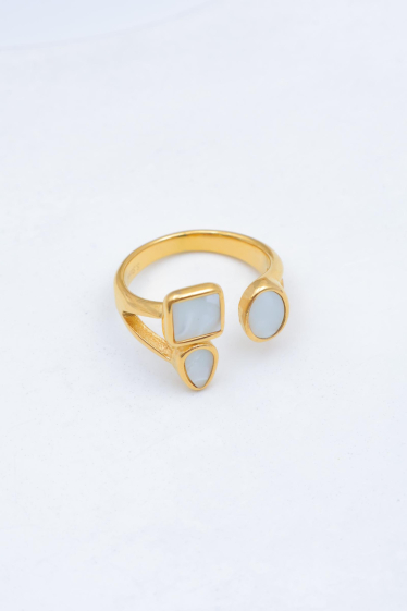 Wholesaler Beli & Jolie - Adjustable stainless steel ring