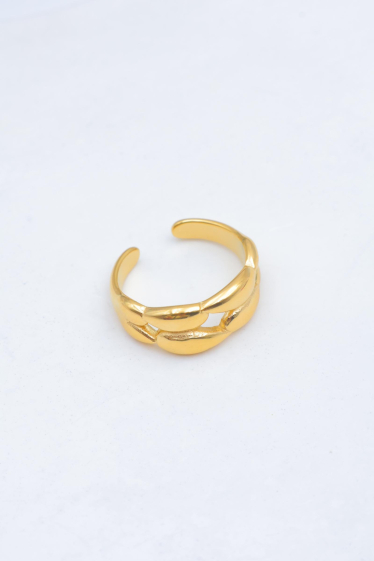 Mayorista Beli & Jolie - Anillo de acero inoxidable ajustable