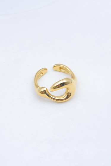 Wholesaler Beli & Jolie - Adjustable stainless steel ring