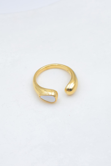 Mayorista Beli & Jolie - Anillo de acero inoxidable ajustable