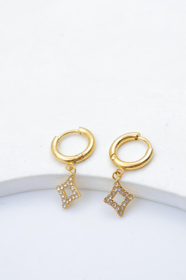 Grossiste Beli & Jolie - Boucles d'oreilles en acier inoxydable