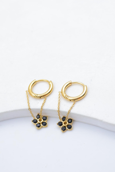 Grossiste Beli & Jolie - Boucles d'oreilles en acier inoxydable