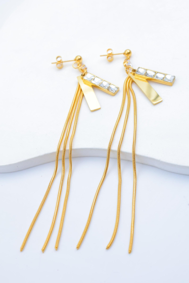 Grossiste Beli & Jolie - Boucles d'oreilles en acier inoxydable