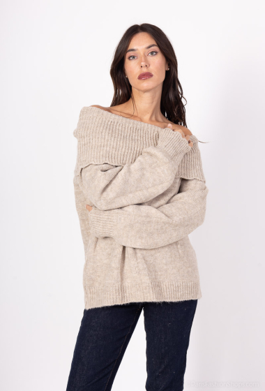 Großhändler Bellavie - WEICHER PULLOVER MIT HOHEM KRAGEN