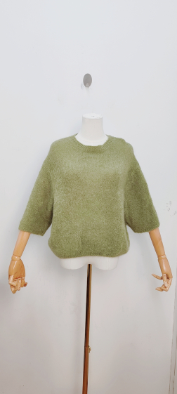 Großhändler Bellavie - KURZÄRMELIGER MOHAIR-PULLOVER