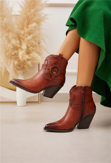 Mayorista Belle Women - Bota cowboy estilo cowboy/biker