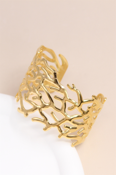 Mayorista Bellissima - Brazalete Brazalete Ajustable de Acero Inoxidable - Elegancia y Modernidad