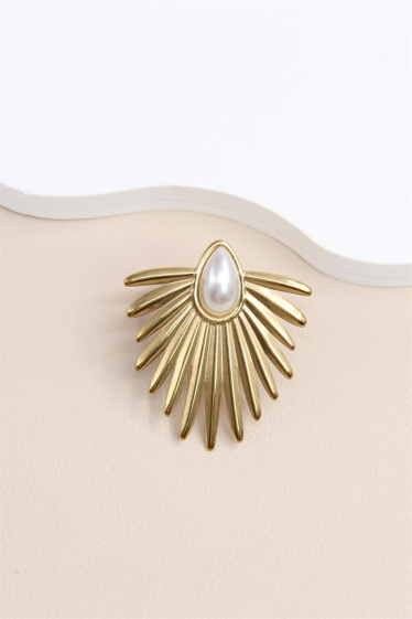 Mayorista Bellissima - Pearl Sparkle: Anillo ajustable de acero inoxidable