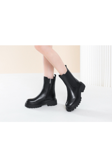 Wholesaler Bello Star - leather ankle boot with zipper