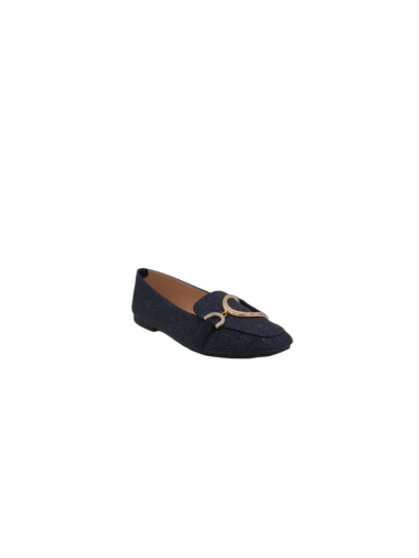 Wholesaler Bello Star - Loafers with rhinestones and gold buckle