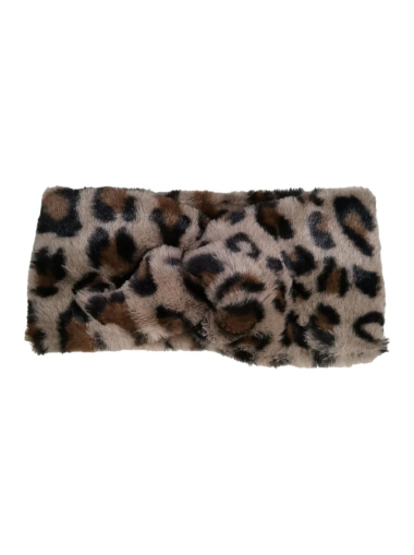 Wholesaler Best Angel-Fashion Kingdom - Leopard pattern faux fur headband for women