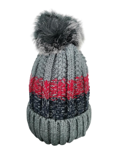 Grossiste Best Angel-Fashion Kingdom - Bonnet pompon avec doublure et revers