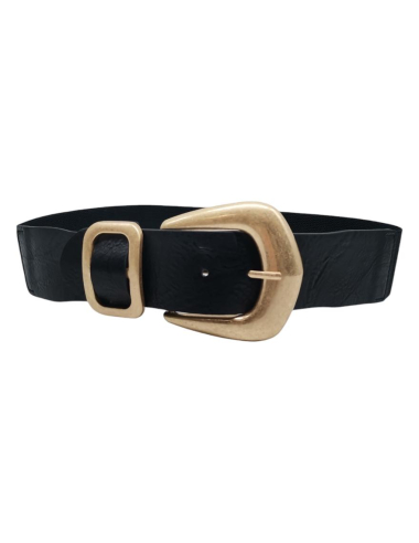 Wholesaler Best Angel-Fashion Kingdom - Elastic belt with large gold buckle