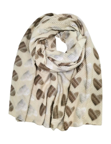 Wholesaler Best Angel-Fashion Kingdom - Waffle scarf with heart pattern