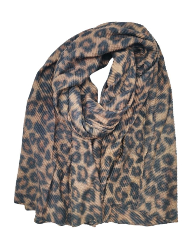 Wholesaler Best Angel-Fashion Kingdom - Leopard print waffle scarf