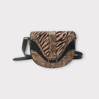 Grossiste BESTINI - Sac bandoulière effet python/zebre