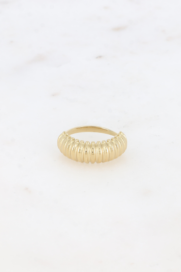 Wholesaler Bohm - Ring - wide striated ring