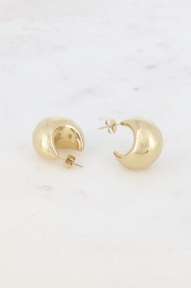 Wholesaler Bohm - Creoles - crescent moon 20mm