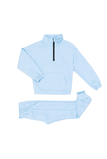 Mayorista Boomkids - Conjunto jogging bicolor con capucha