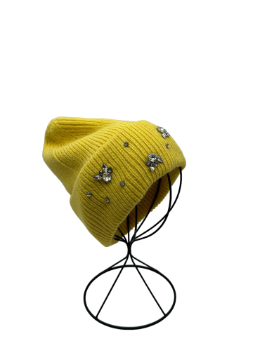 Wholesaler By Oceane - Diamond strass decorated beanie hat