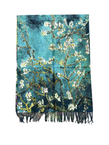 Wholesaler By Oceane - Printed scarf with fringes