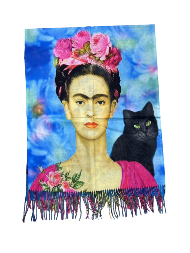 Wholesaler By Oceane - Printed scarf with fringes