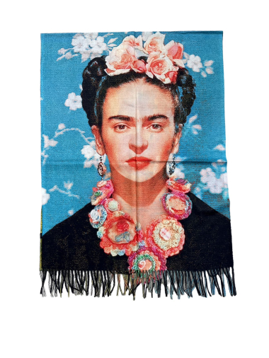 Wholesaler By Oceane - Printed scarf with fringes