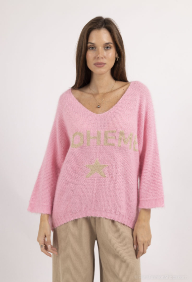 Wholesaler Catherine Style - Gold bohemian knit sweaters