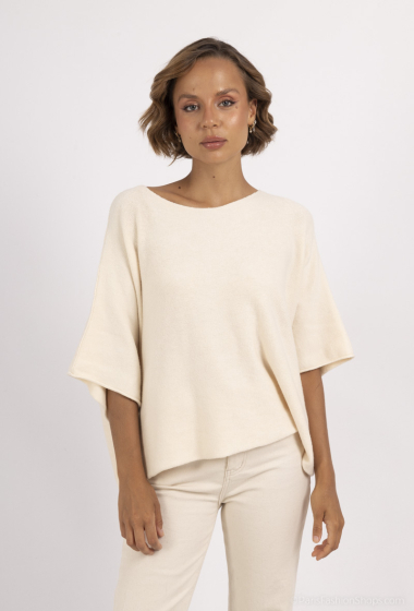 Wholesaler Catherine Style - Thick sweaters with loose short sleeves