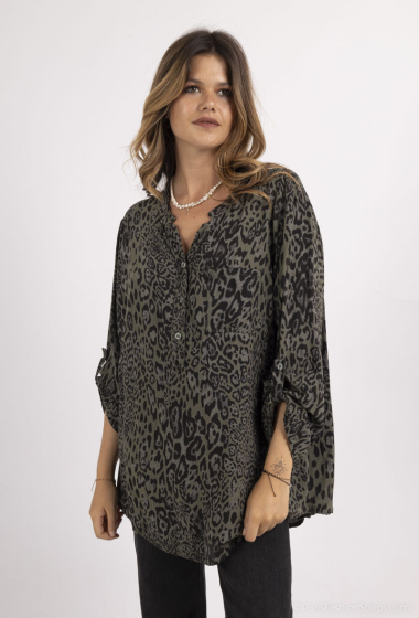 Mayorista C'Belle - Camisa con estampado de leopardo