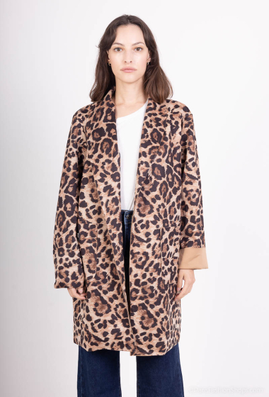 Mayorista C'Belle - Cazadora estampado leopardo ANTE